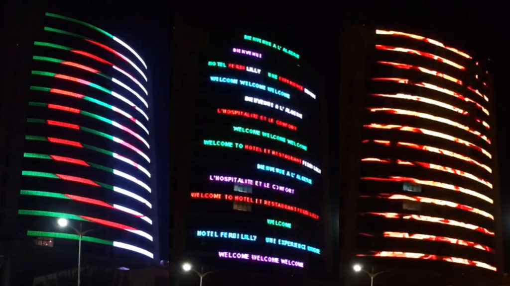 Ferdi Lilly Hotel’in Dış Cephe Animasyonlu LED Aydınlatması